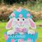 Glitzhome® 24" Easter Metal Bunny Egg Yard Stake